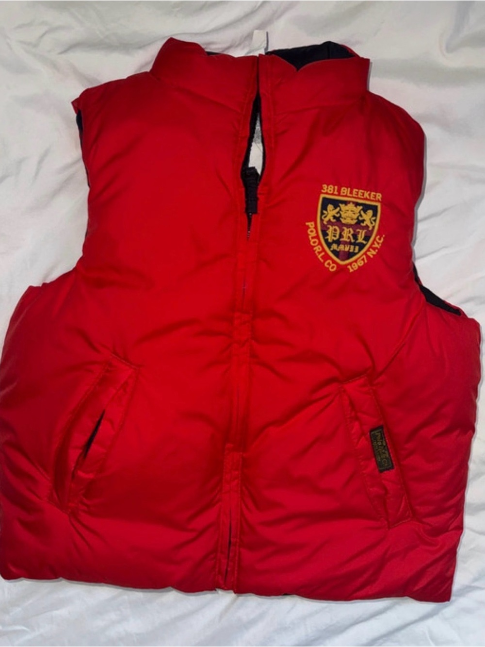 Polo by Ralph Lauren Red Down Puffer Vest
